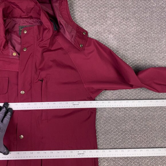 Vintage Eddie Bauer Mountain Parka Utility Jacket Men's Medium Burgundy Red - Picture 7 of 10